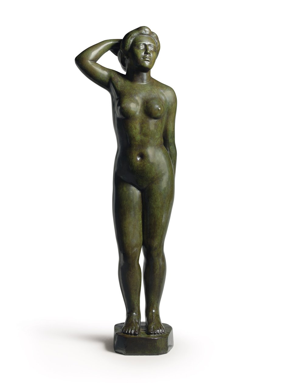 Stående bader uten draperi; Bader stående uten draperi av Aristide Maillol