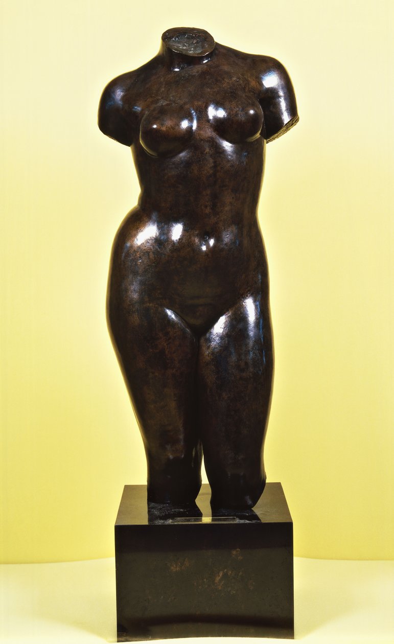 Venus; Torse de Venus, ca. 1920 (bronse med brun patina) av Aristide Maillol