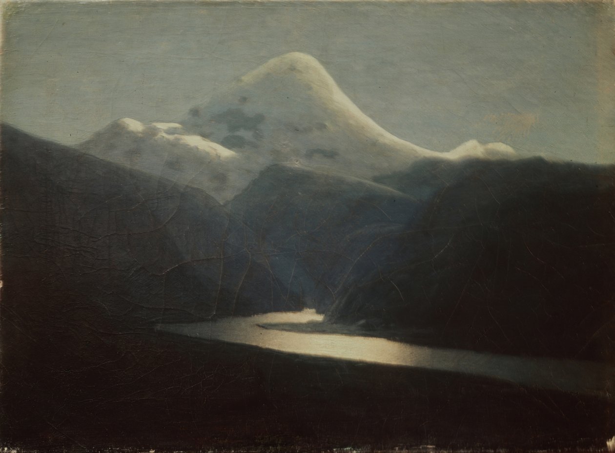 Ved Mount Elbrus, 1870-tallet av Arkhip Ivanovich Kuindzhi