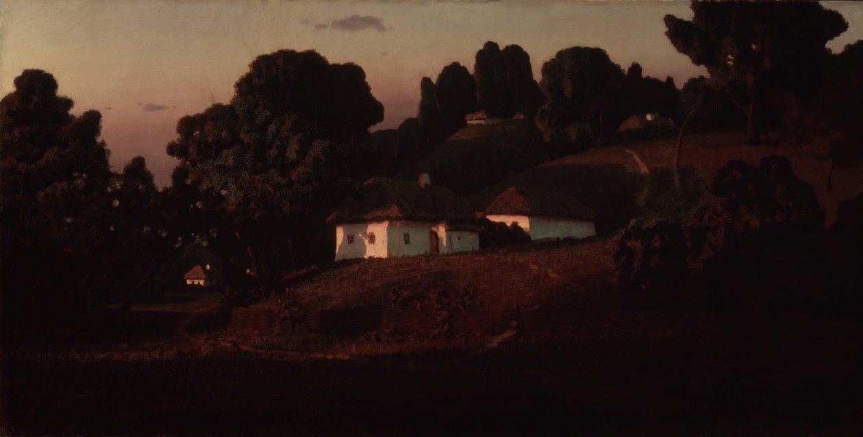 Kveld i Ukraina, 1878 av Arkhip Ivanovich Kuindzhi
