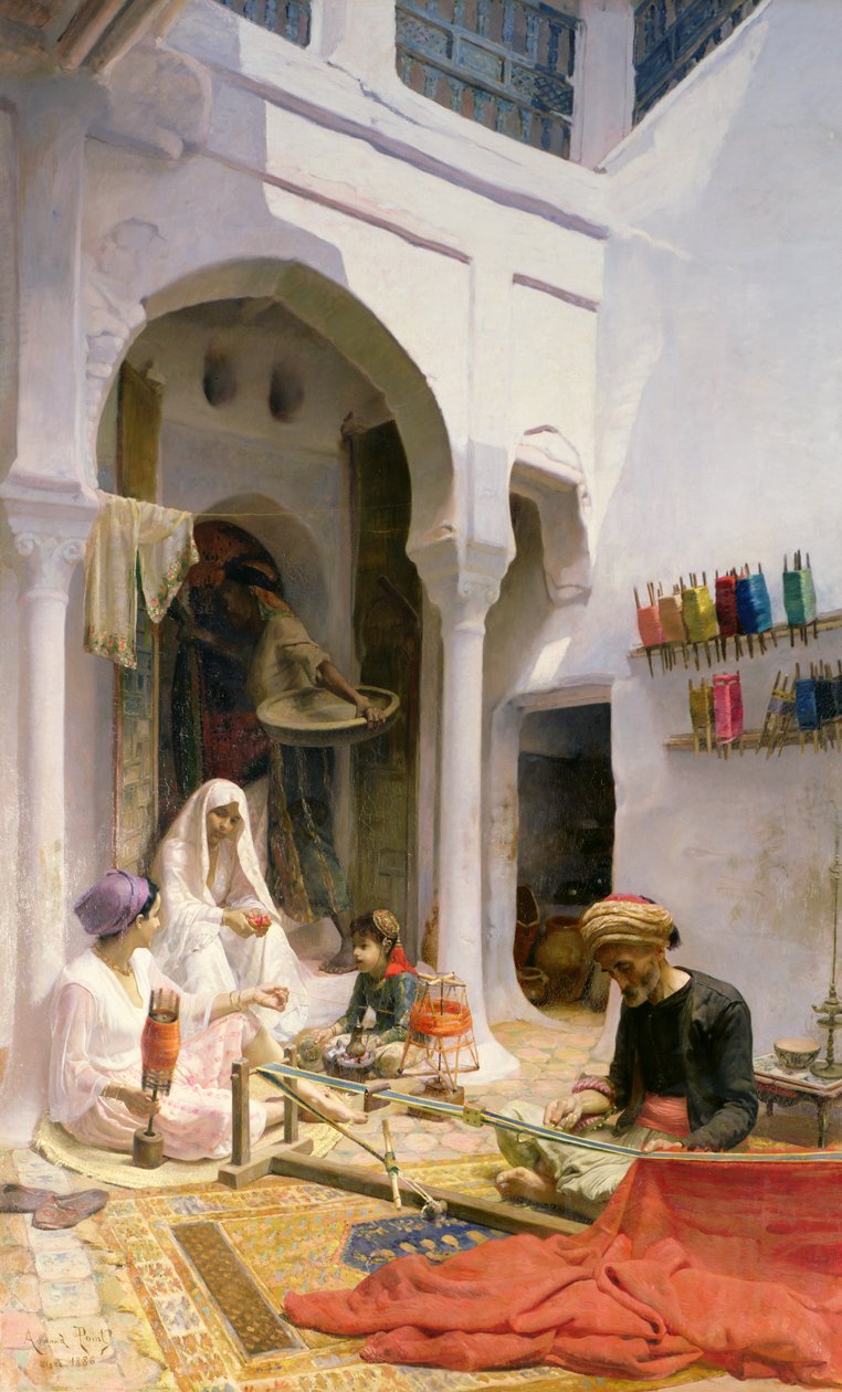 En arabisk vever, 1886 av Armand Point