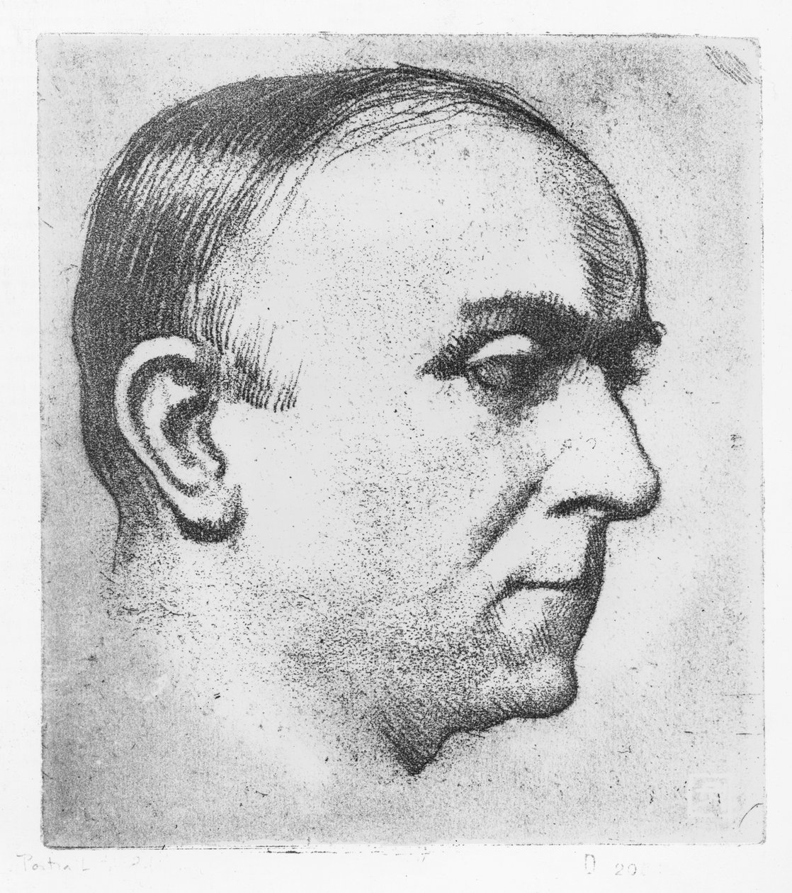 Portrett av Edmond Glesener av Armand Rassenfosse