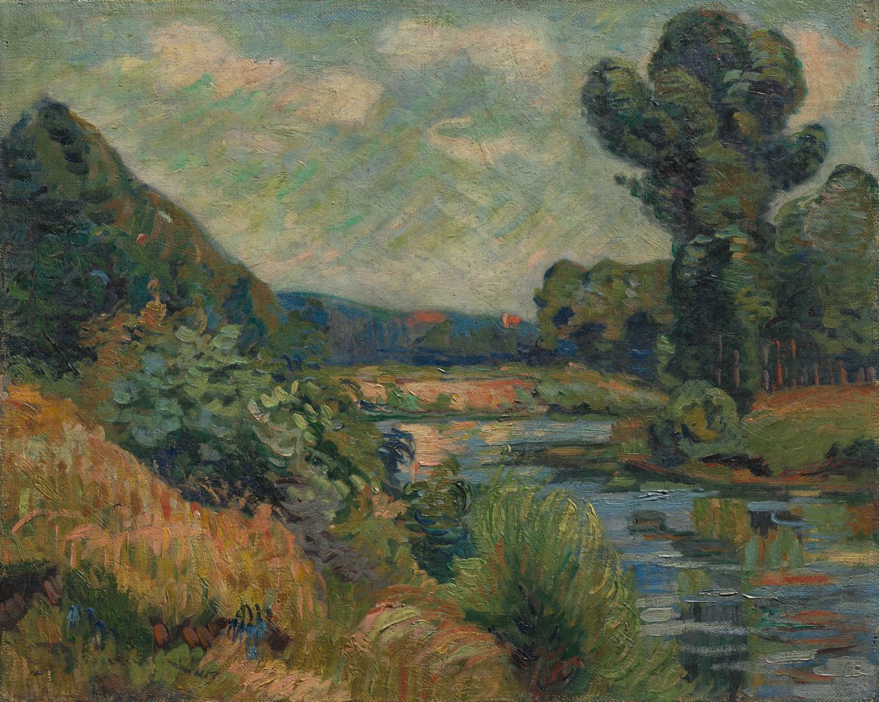 The Banks of the Marne ved Charenton av Armand Guillaumin