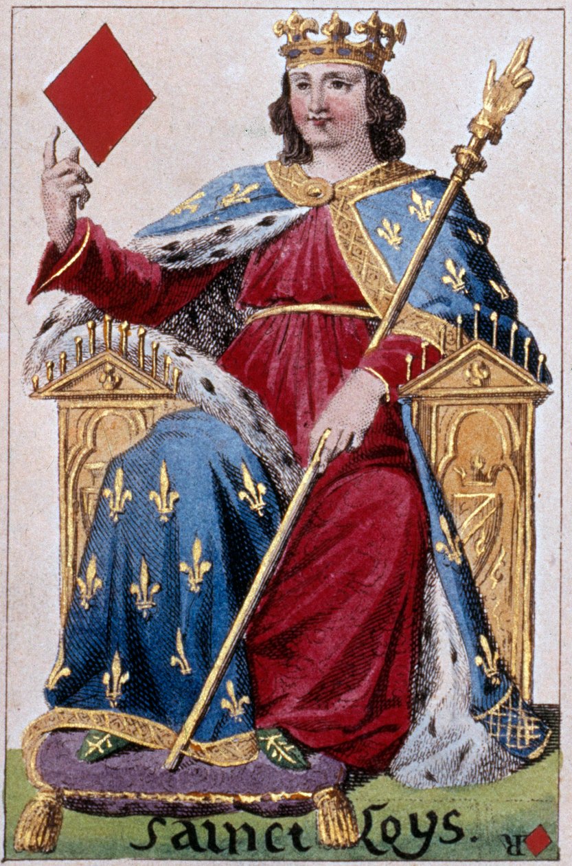 Representasjon av kong Saint Louis av Armand Gustave Houbigant