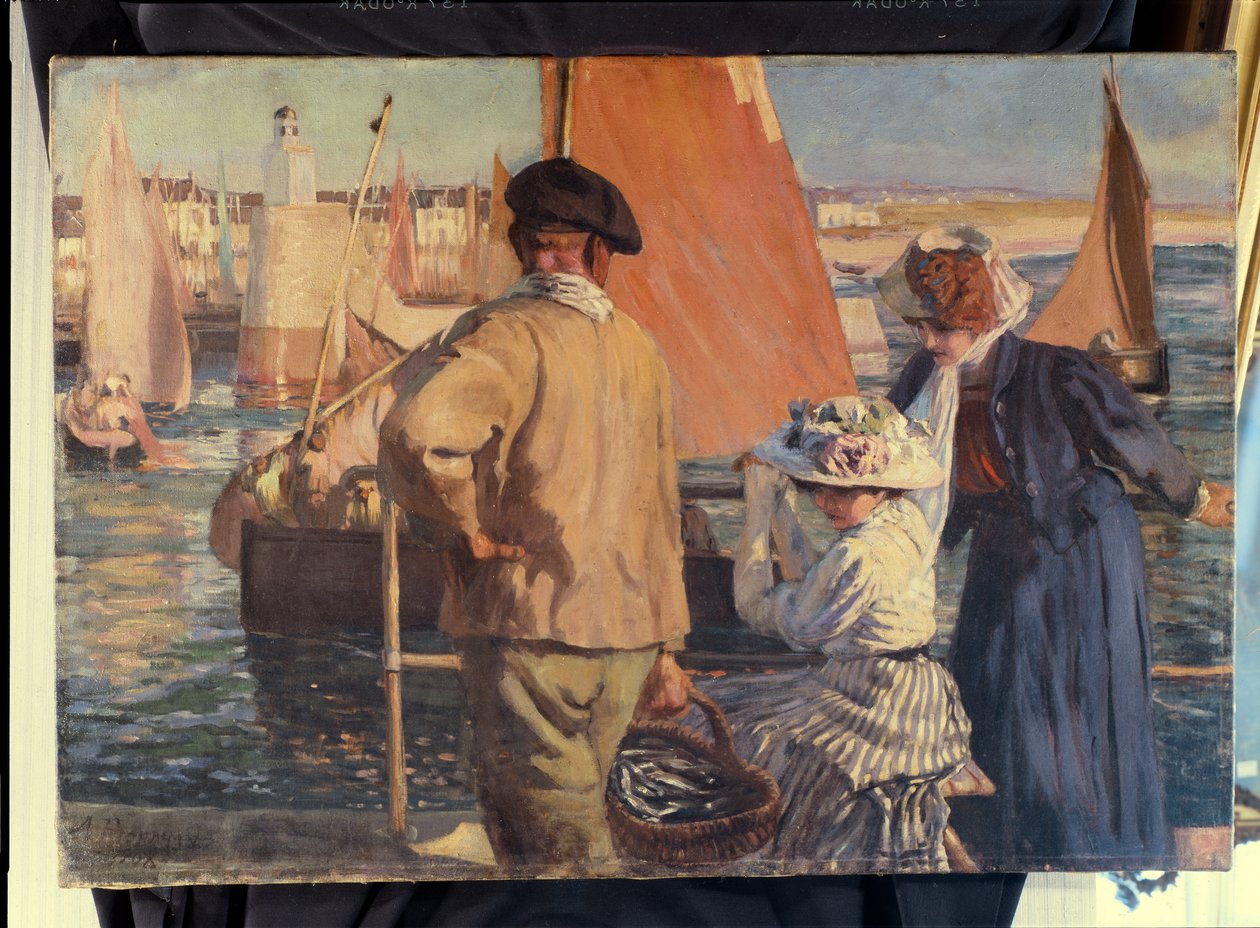 Havnen i Nantes av Armand Joseph Bonamy