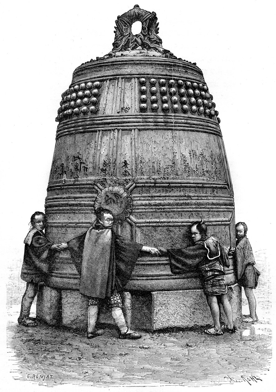 En klokke fra Shiba-kvarteret, Tokyo, Japan, 1895. av Armand Kohl