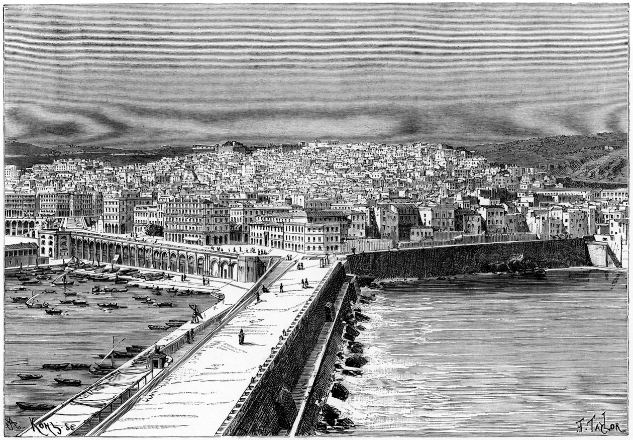 Alger, Algerie, ca 1890. av Armand Kohl