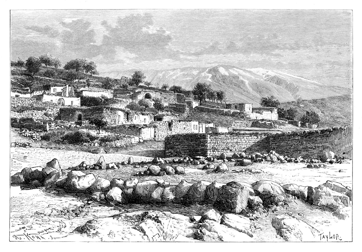 Hermon-fjellet, Syria, 1895. av Armand Kohl