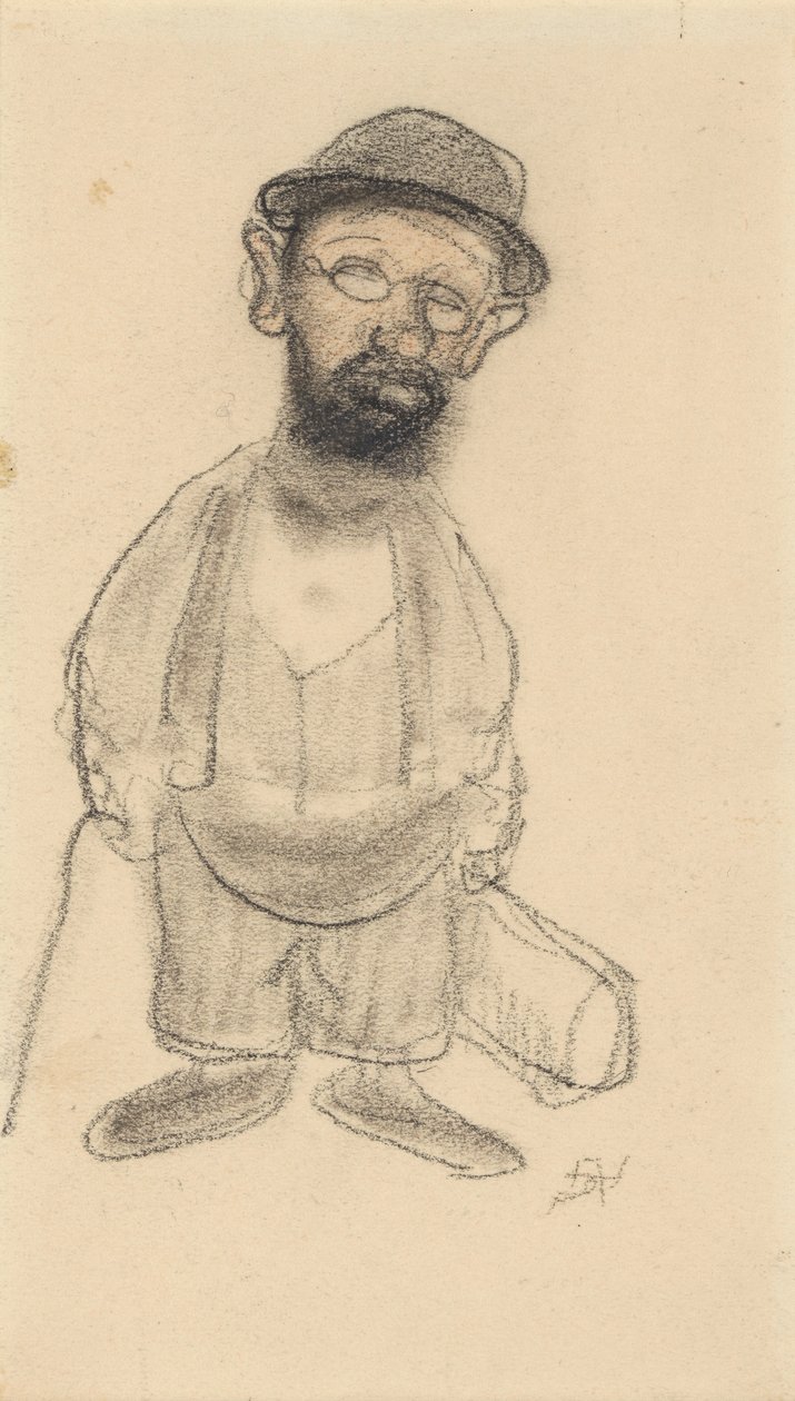 Portrett av Henri de Toulouse-Lautrec. av Armand Rassenfosse