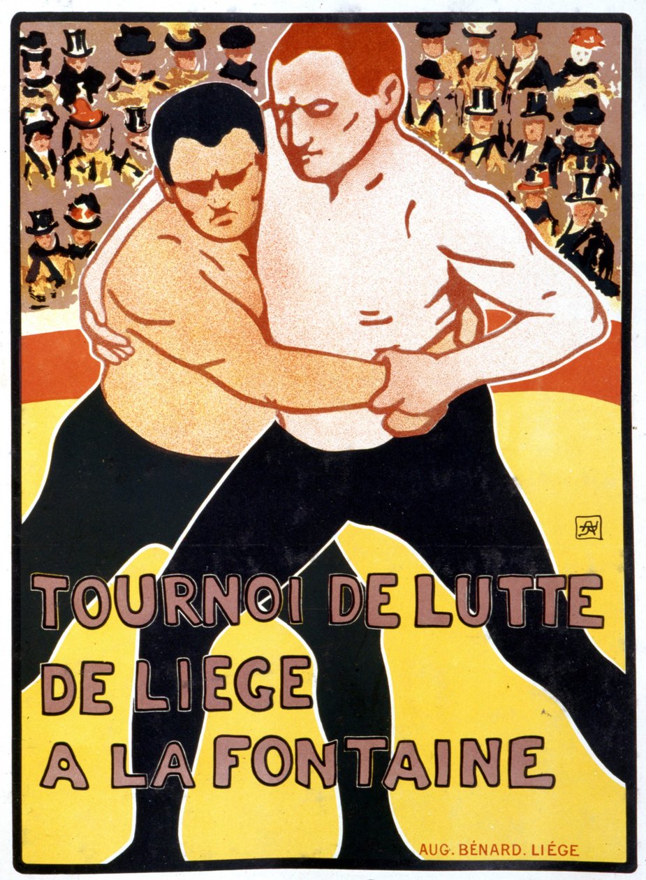 Liège-turnering ved fontenen av Armand Rassenfosse