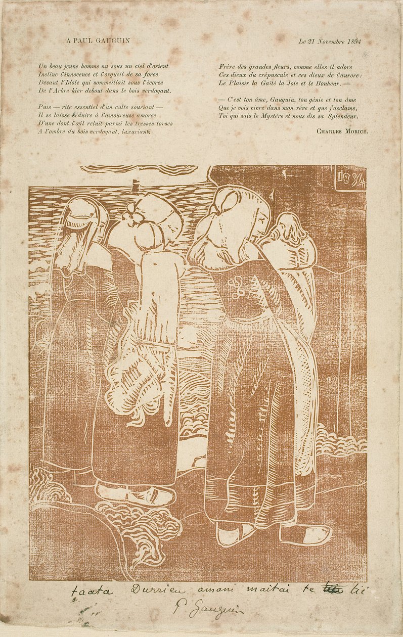 Tre bretonske kvinner med spedbarn av Armand Séguin