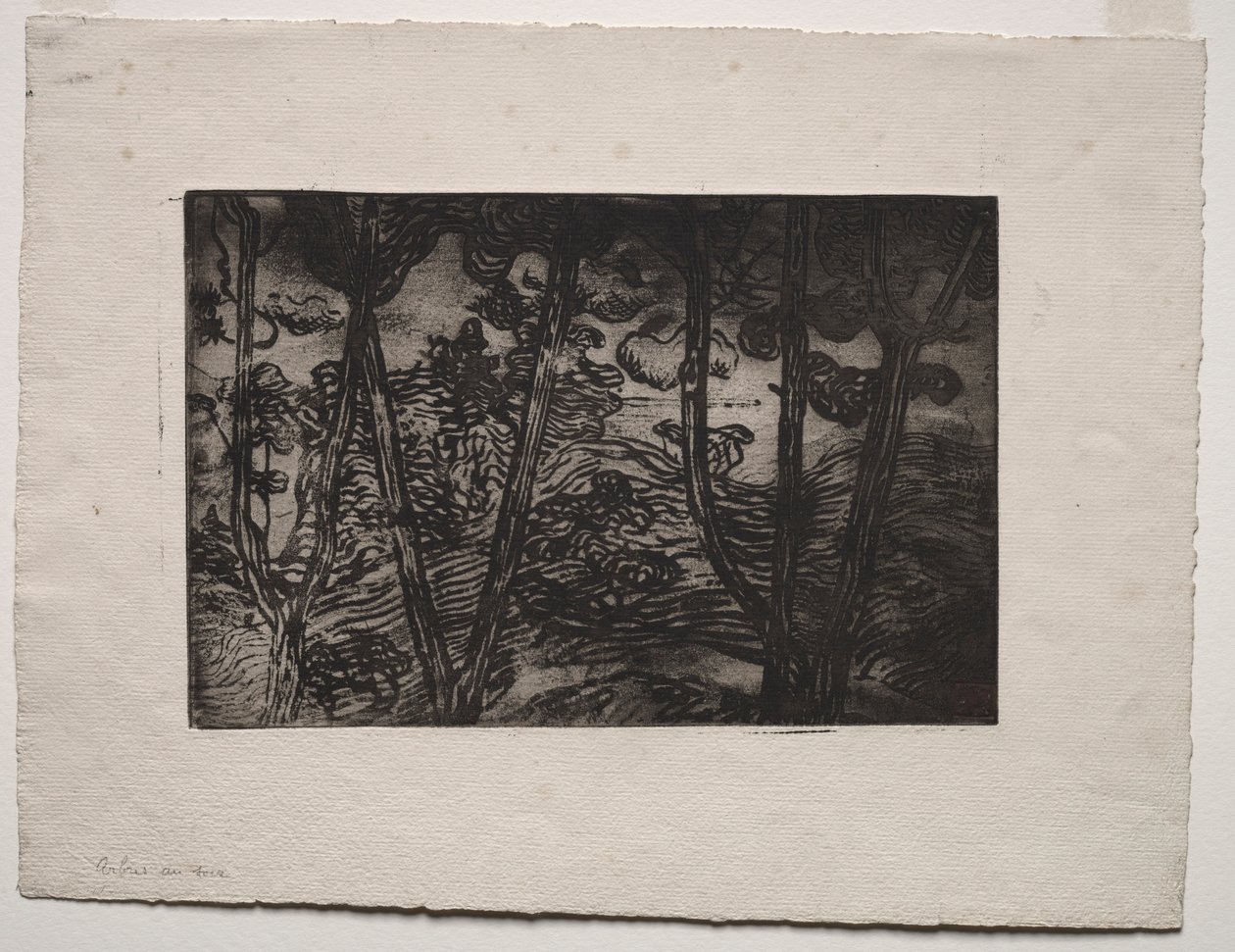 Trær om natten, ca. 1894. av Armand Séguin