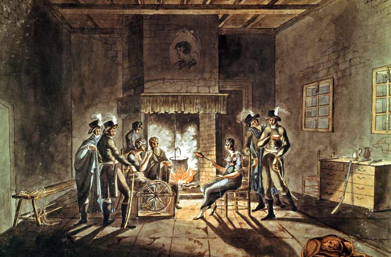 Conspiracy of Cadoudal, tidlig på 1800-tallet (gouache) av Armand de Polignac