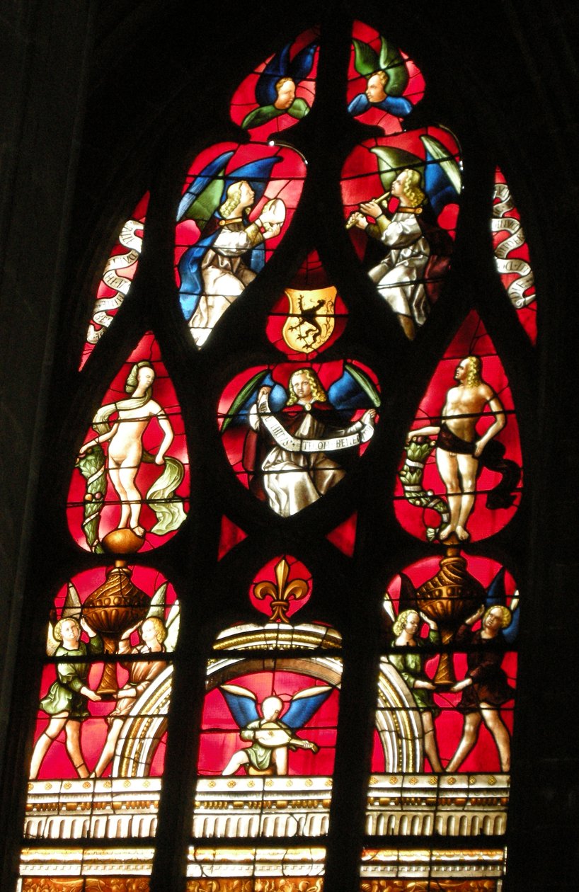 Vindu, 1507-13 (farget glass) av Arnaud de Moles