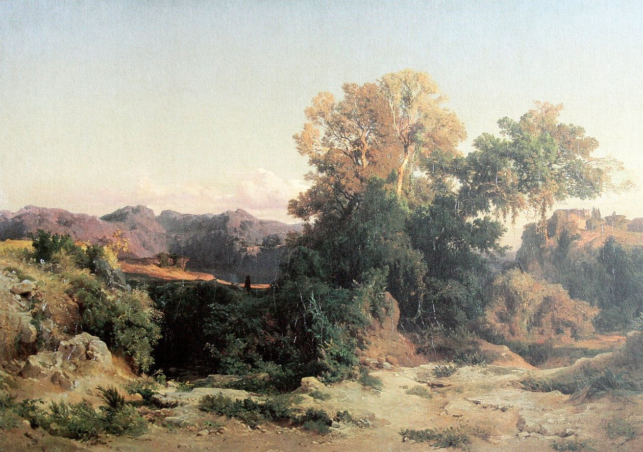 I de albanske fjellene av Arnold Böcklin