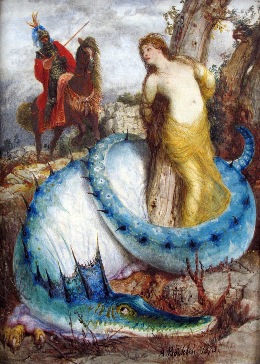 Ruggiero og Angelica av Arnold Böcklin