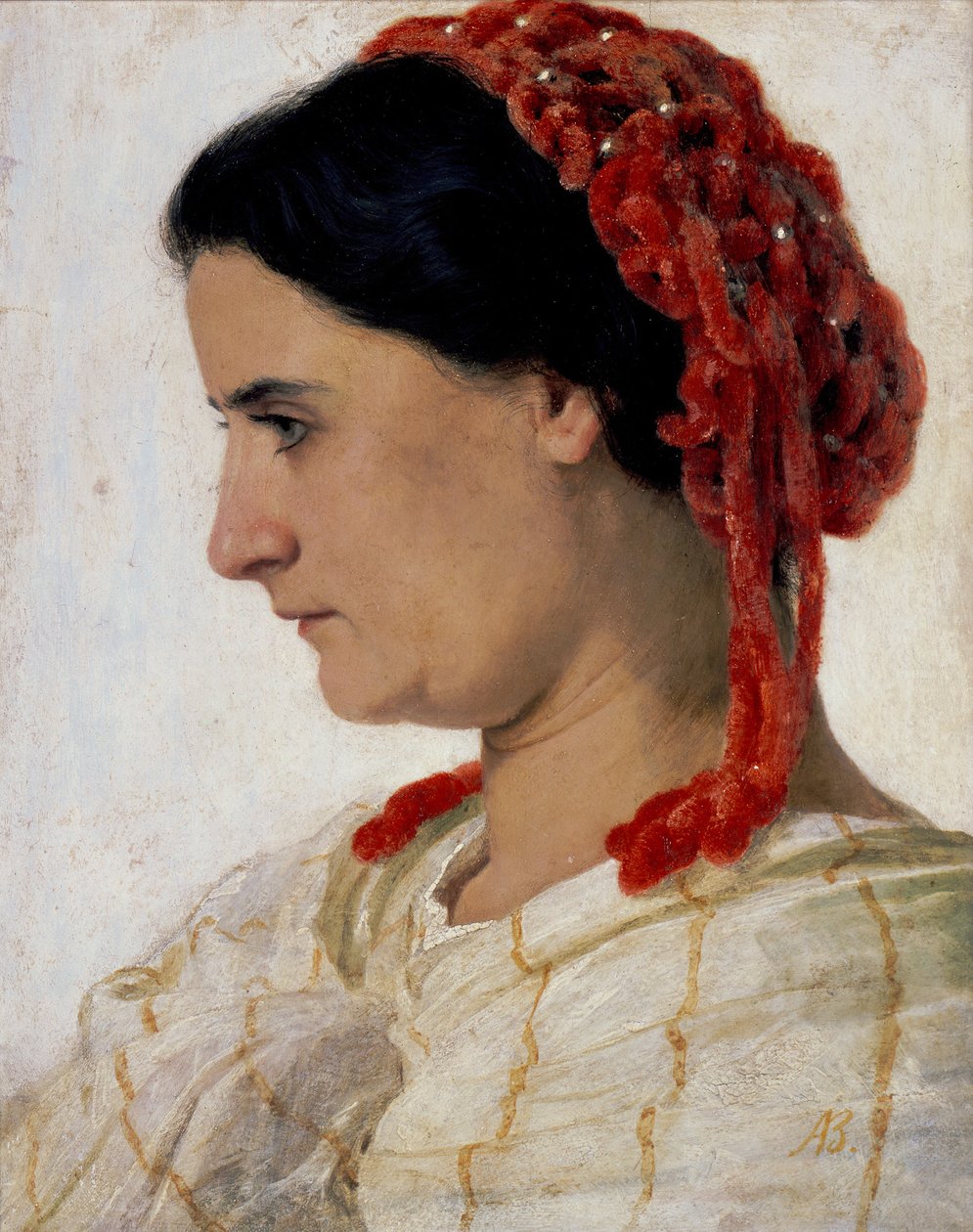 Portrett av fru Angela Böcklin av Arnold Böcklin