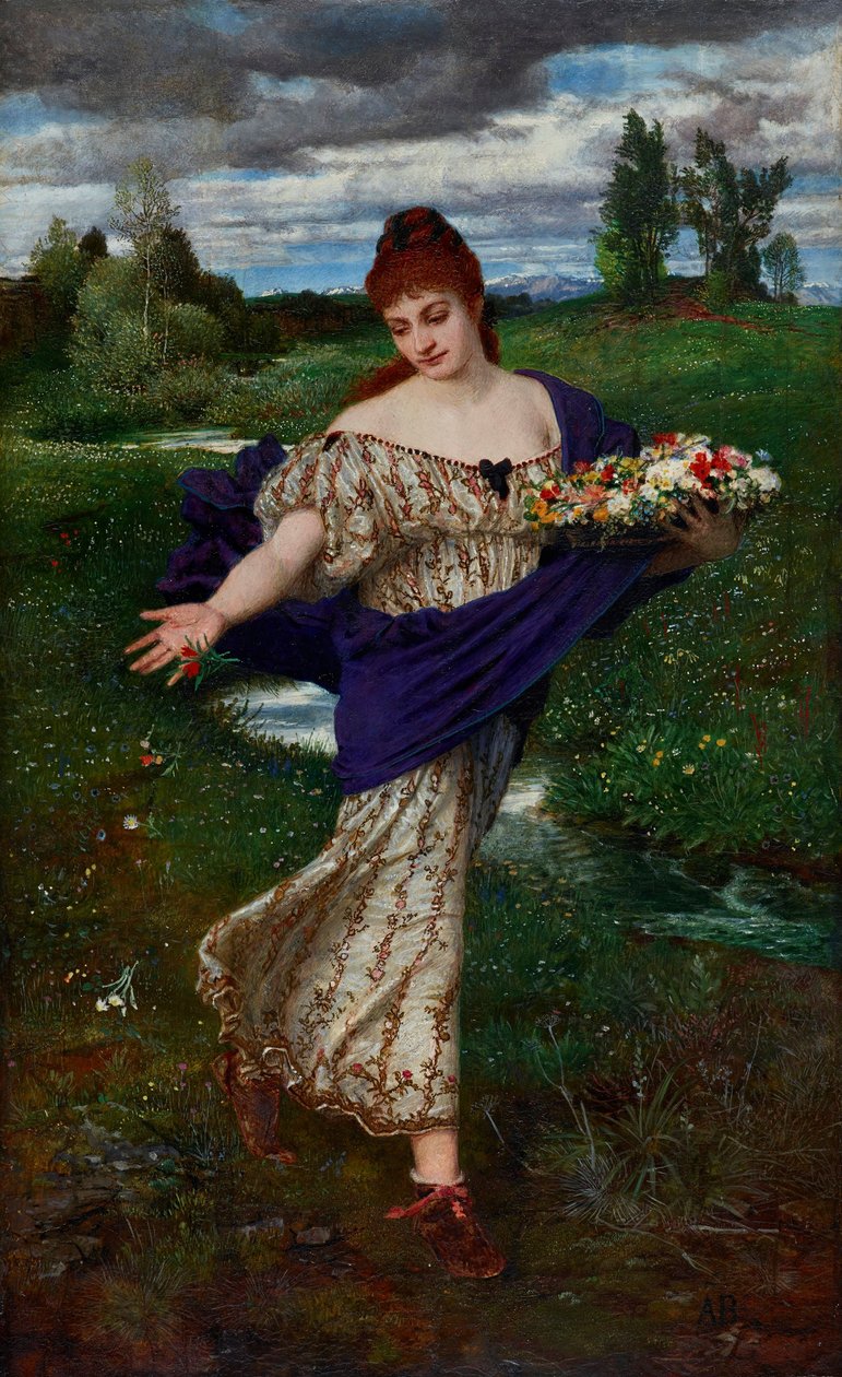 Flora, som strør blomster av Arnold Böcklin