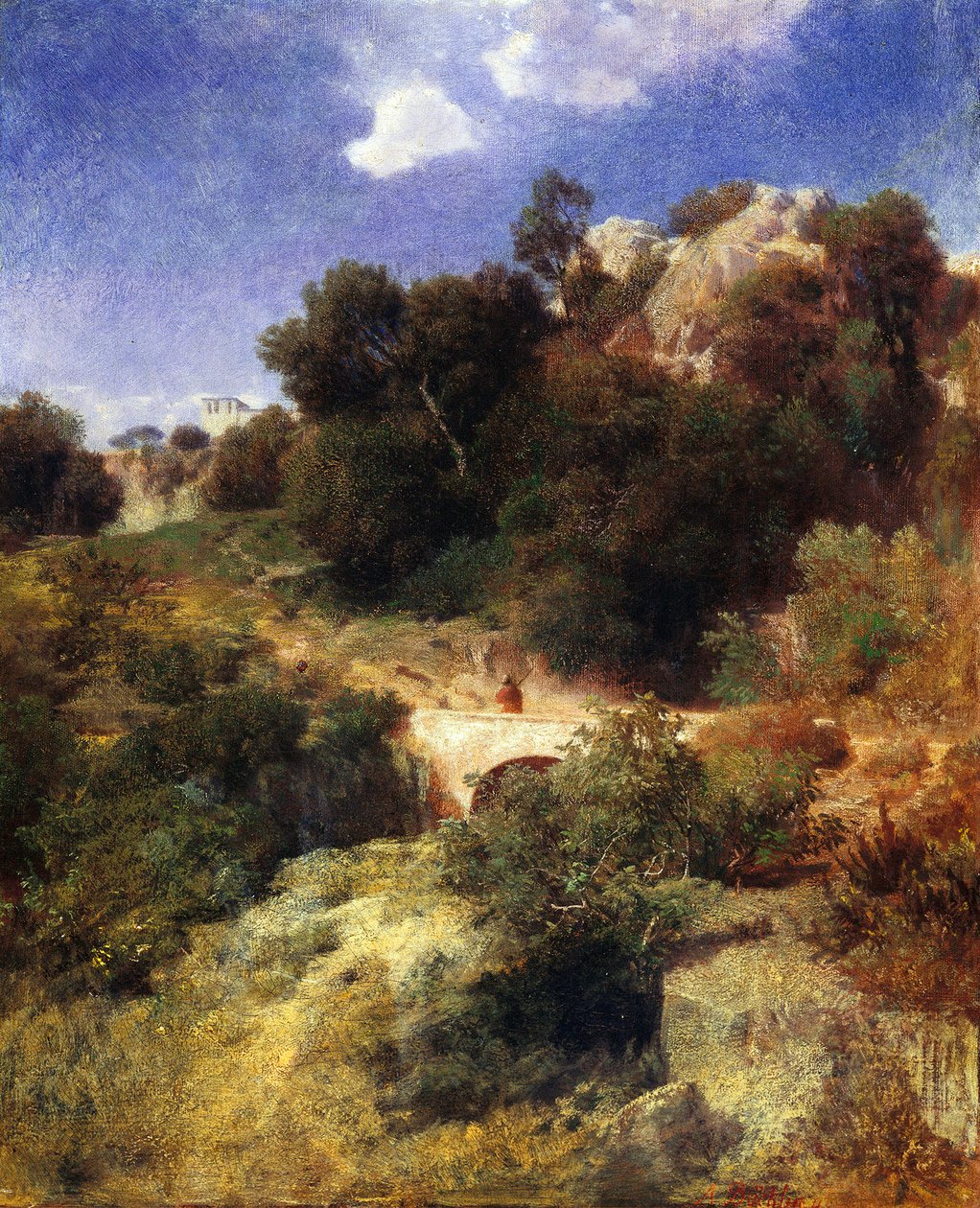 Romersk landskap av Arnold Böcklin