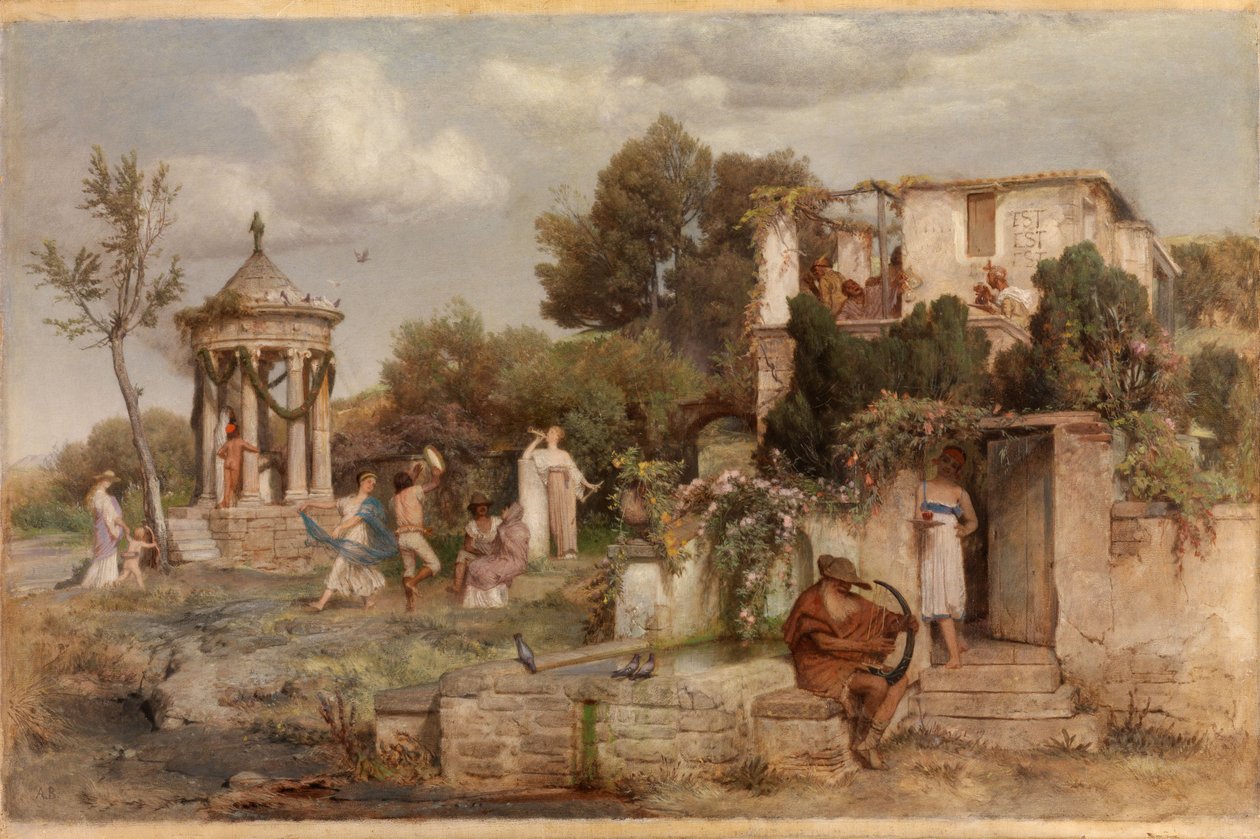 Romersk vinstue av Arnold Böcklin