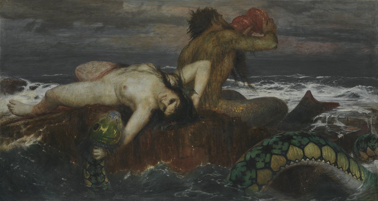 Triton og Nereid av Arnold Böcklin
