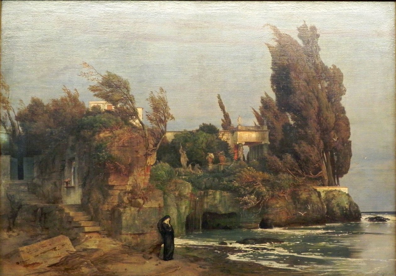 Villa ved havet, versjon II av Arnold Böcklin