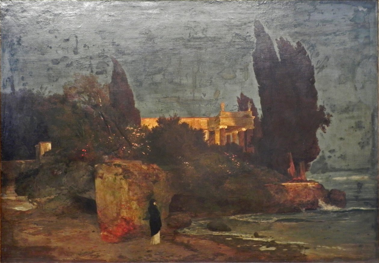 Villa ved havet, versjon I av Arnold Böcklin