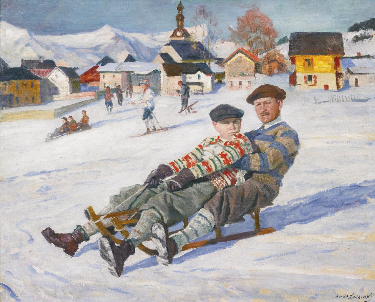Carol II av Romania og prins Michael av Romania, tidlig på 1930-tallet av Arnold Borisovich Lakhovsky