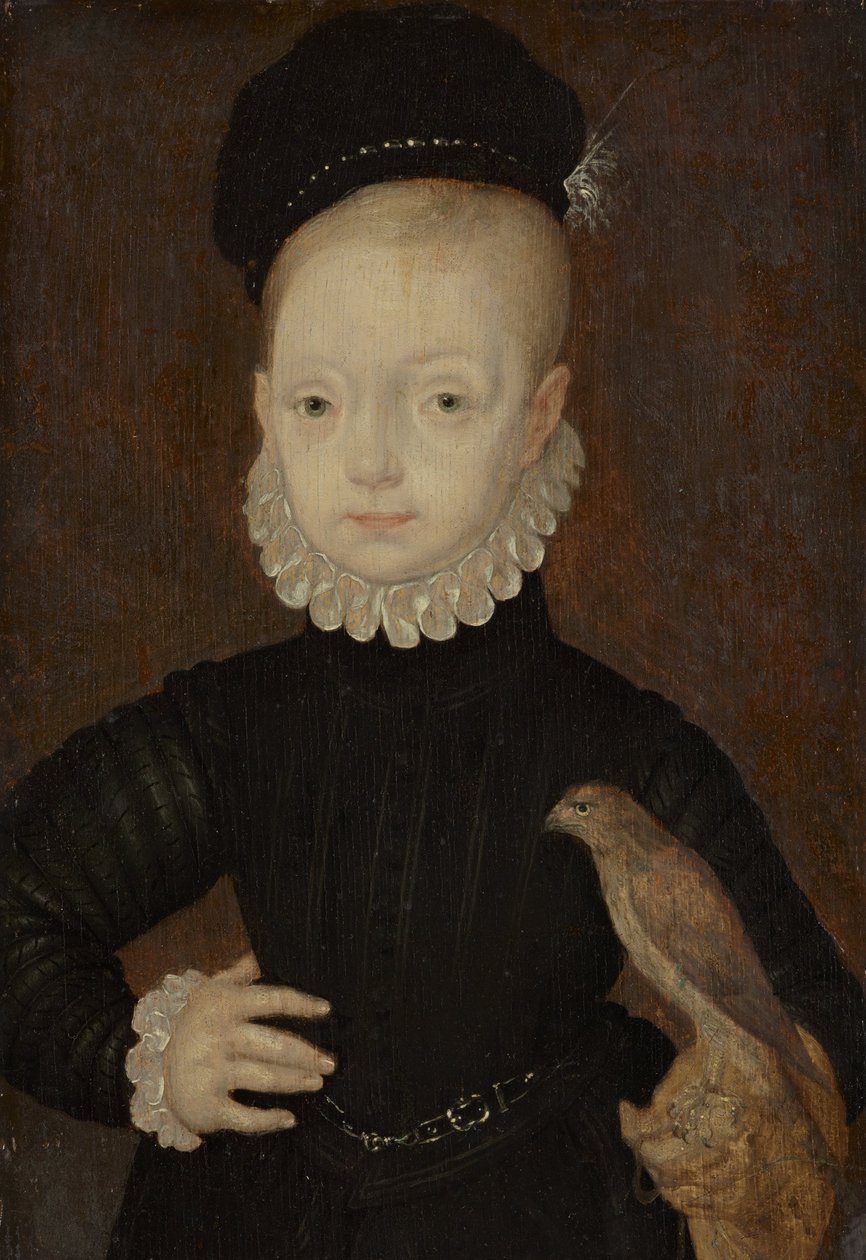 James VI og I 1566-1625, konge av Skottland, som barn, 1574 av Arnold Bronckhorst
