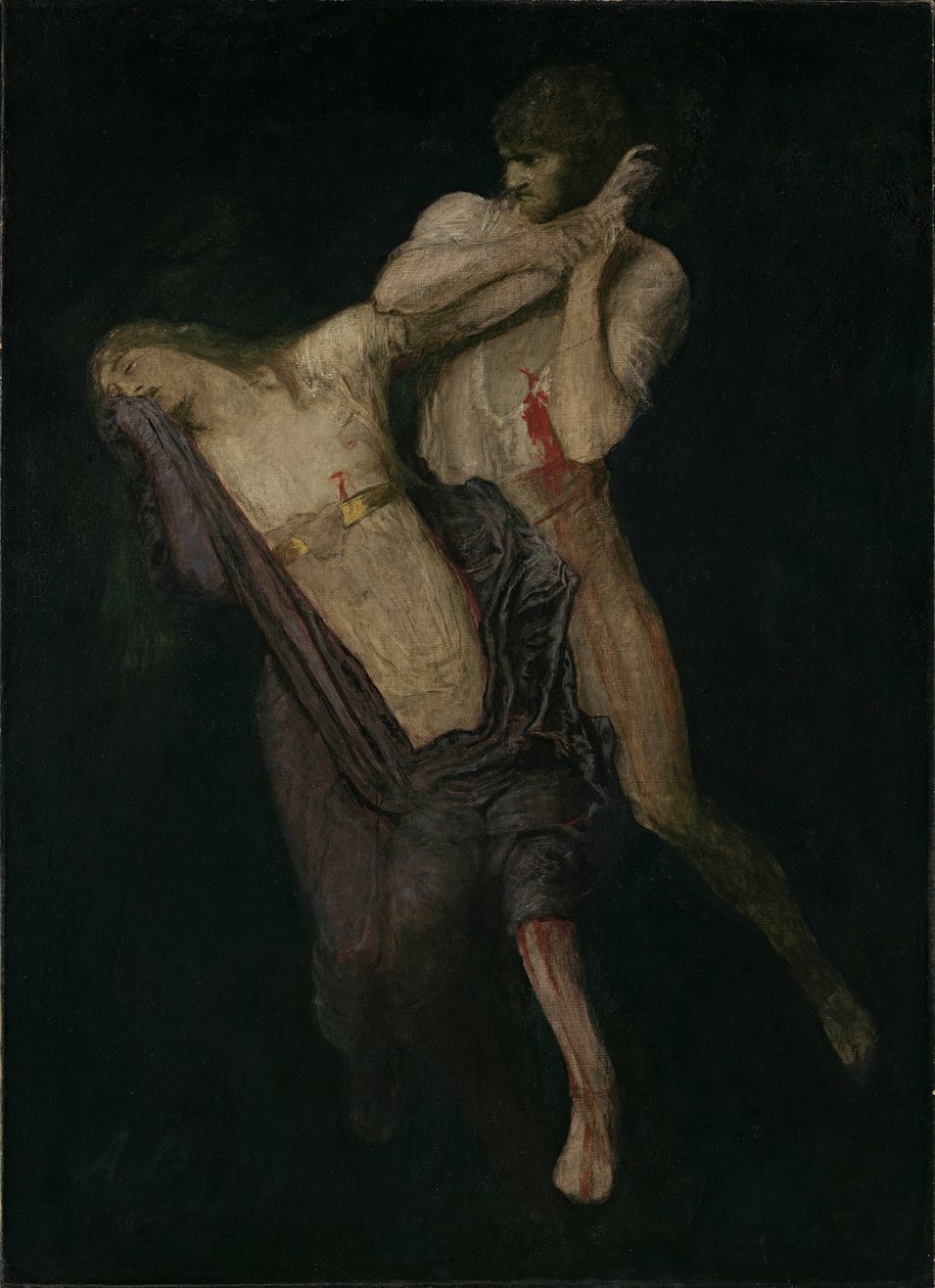 Paolo og Francesca, 1893. av Arnold Böcklin