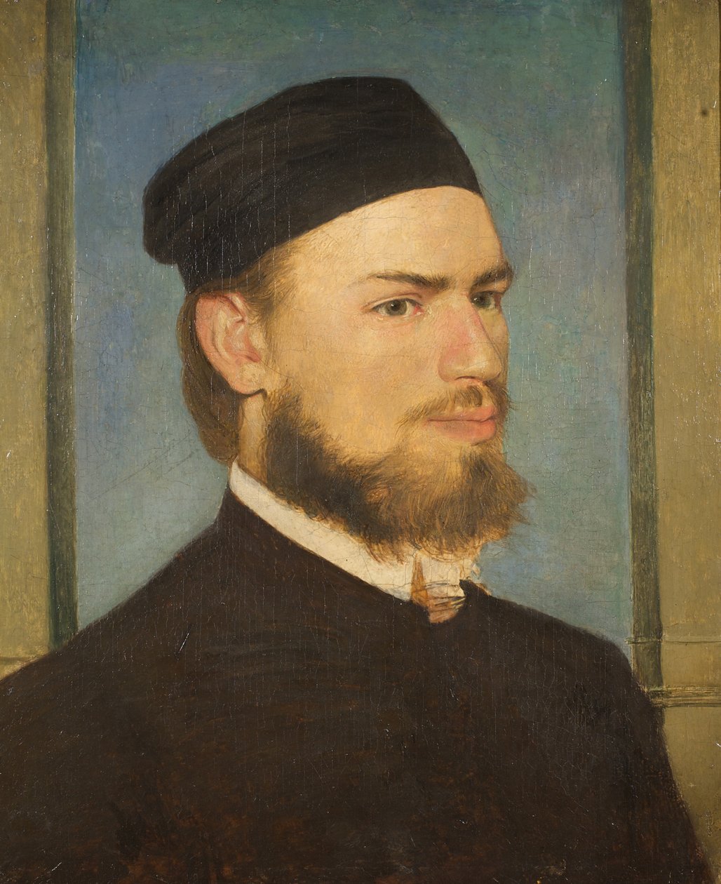 Portrett av maleren Franz von Lenbach, 1862. av Arnold Böcklin
