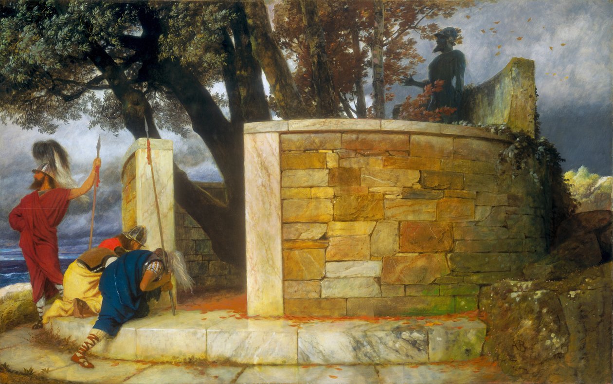 Helligdommen til Hercules av Arnold Böcklin