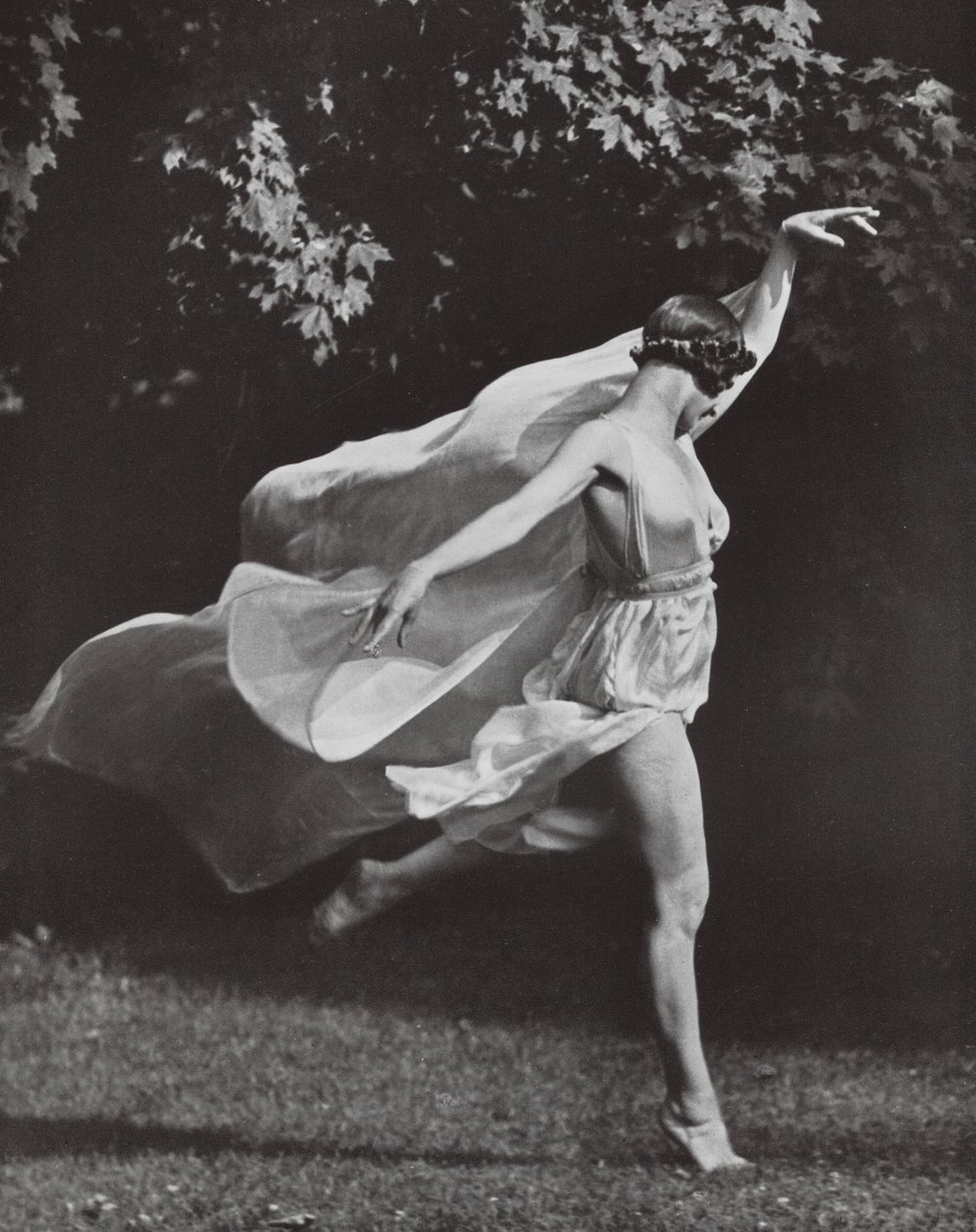 Anna Duncan (s/h-bilde) av Arnold Genthe