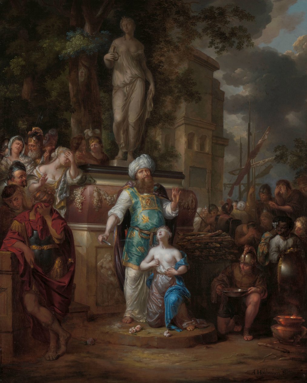 Offer av Iphigenia av Arnold Houbraken