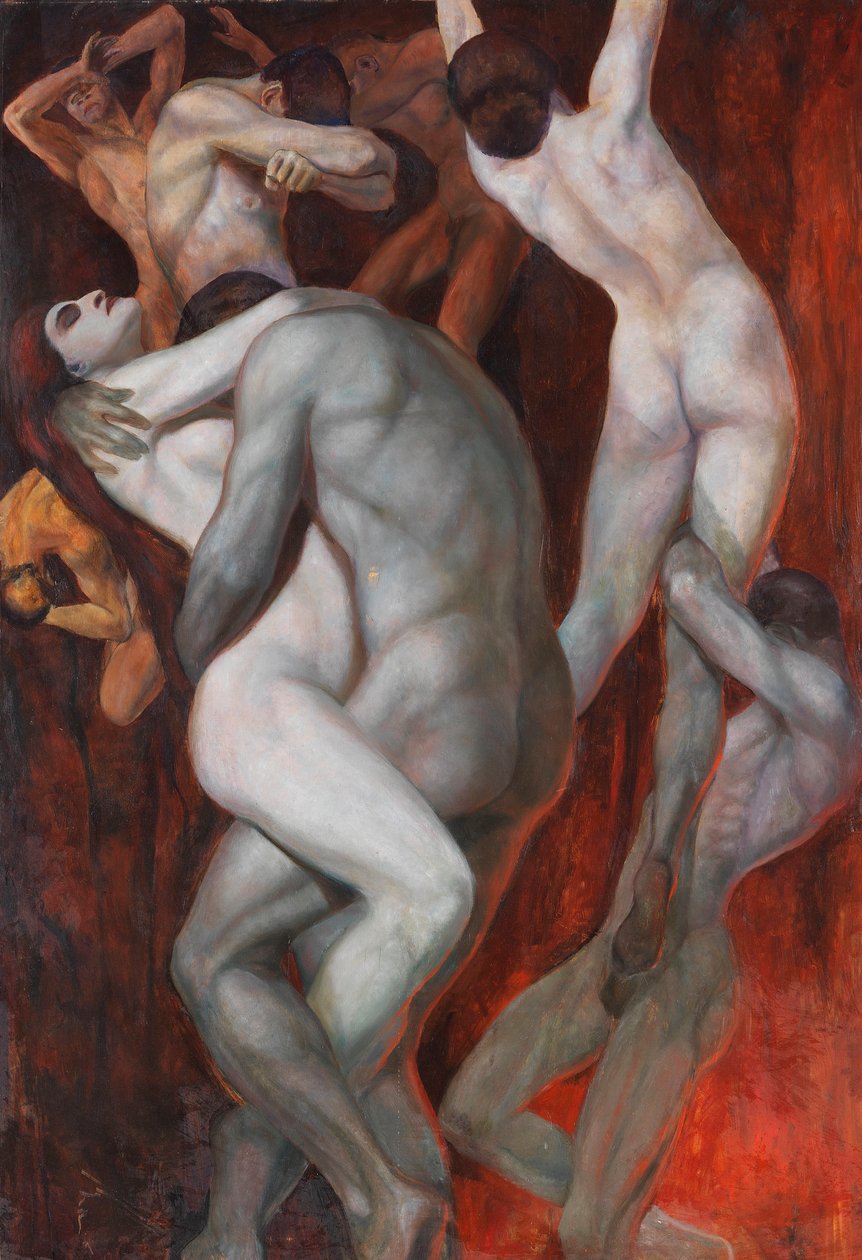The Damned, ca. 1910. av Arnold Rechberg