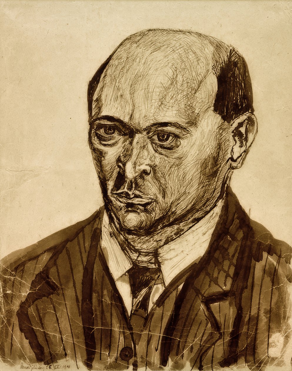 selvportrett av Arnold Schönberg