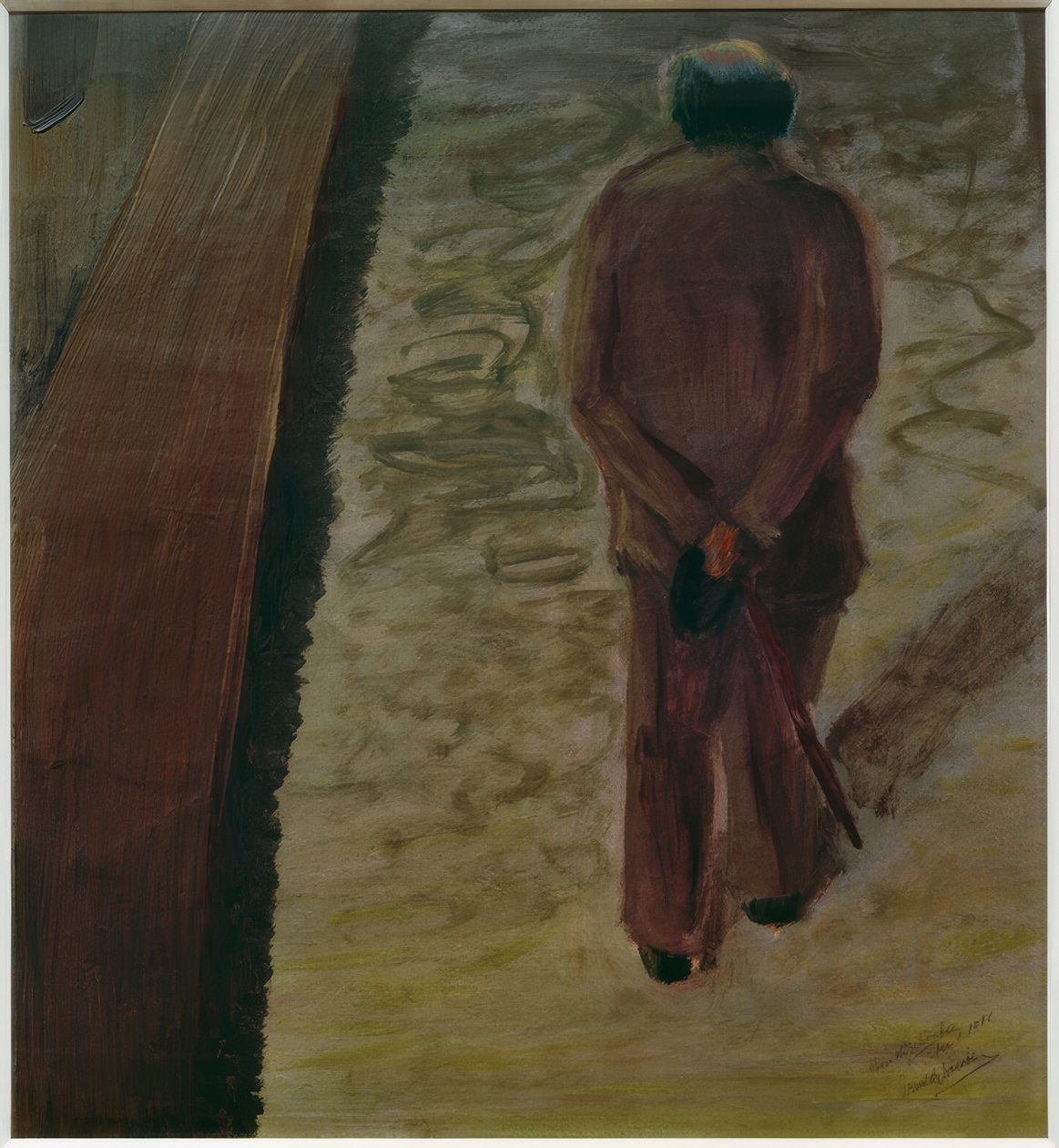 Selvportrett bakfra av Arnold Schönberg