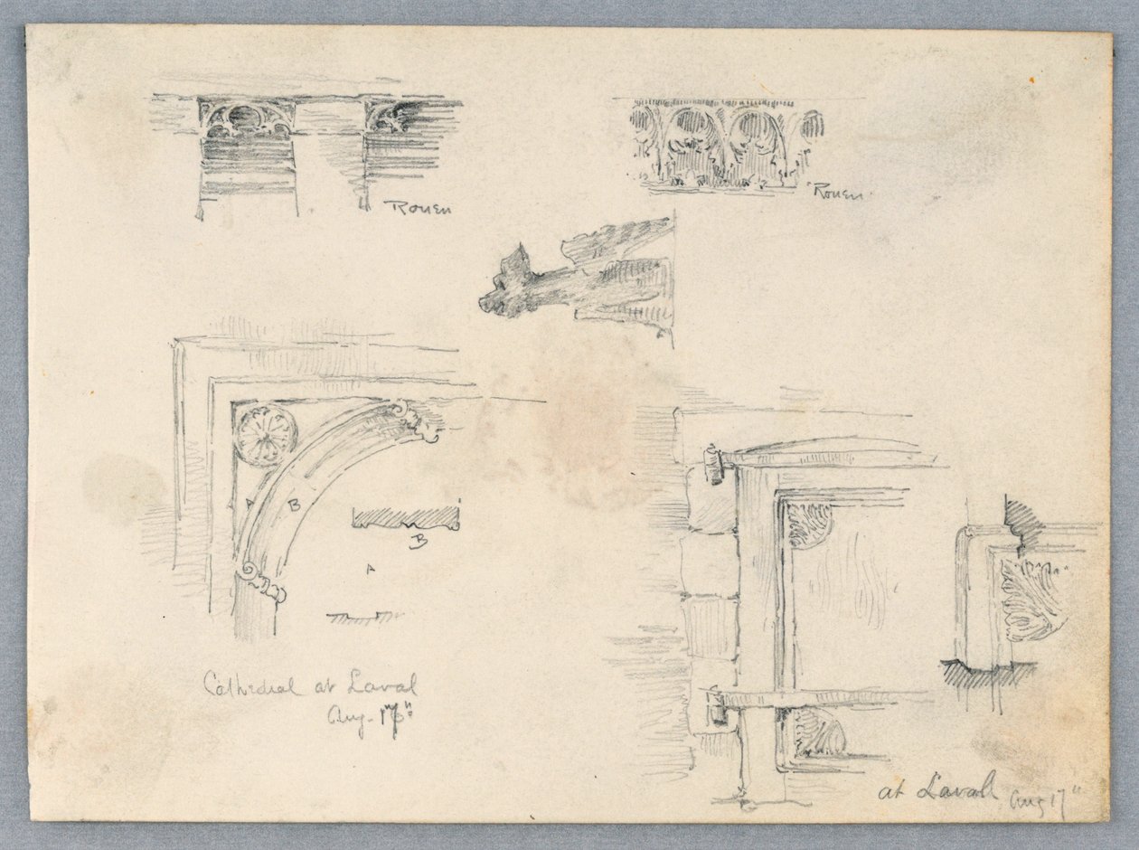 Arkitektoniske detaljer av Arnold William Brunner