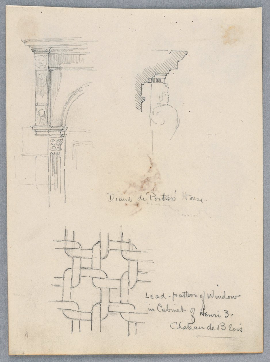 Arkitektoniske detaljer Fra huset til Diane de Poitiers av Arnold William Brunner