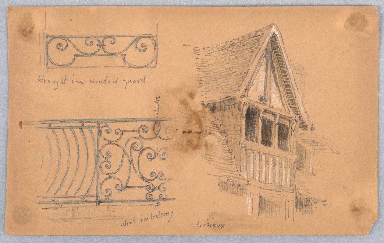 Arkitektoniske detaljer på Lisieux av Arnold William Brunner