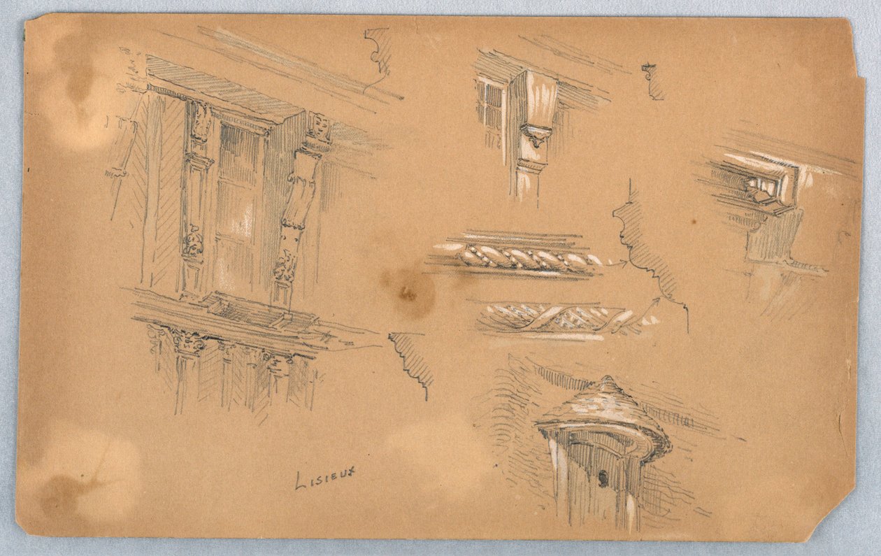 Arkitektoniske detaljer på Lisieux av Arnold William Brunner