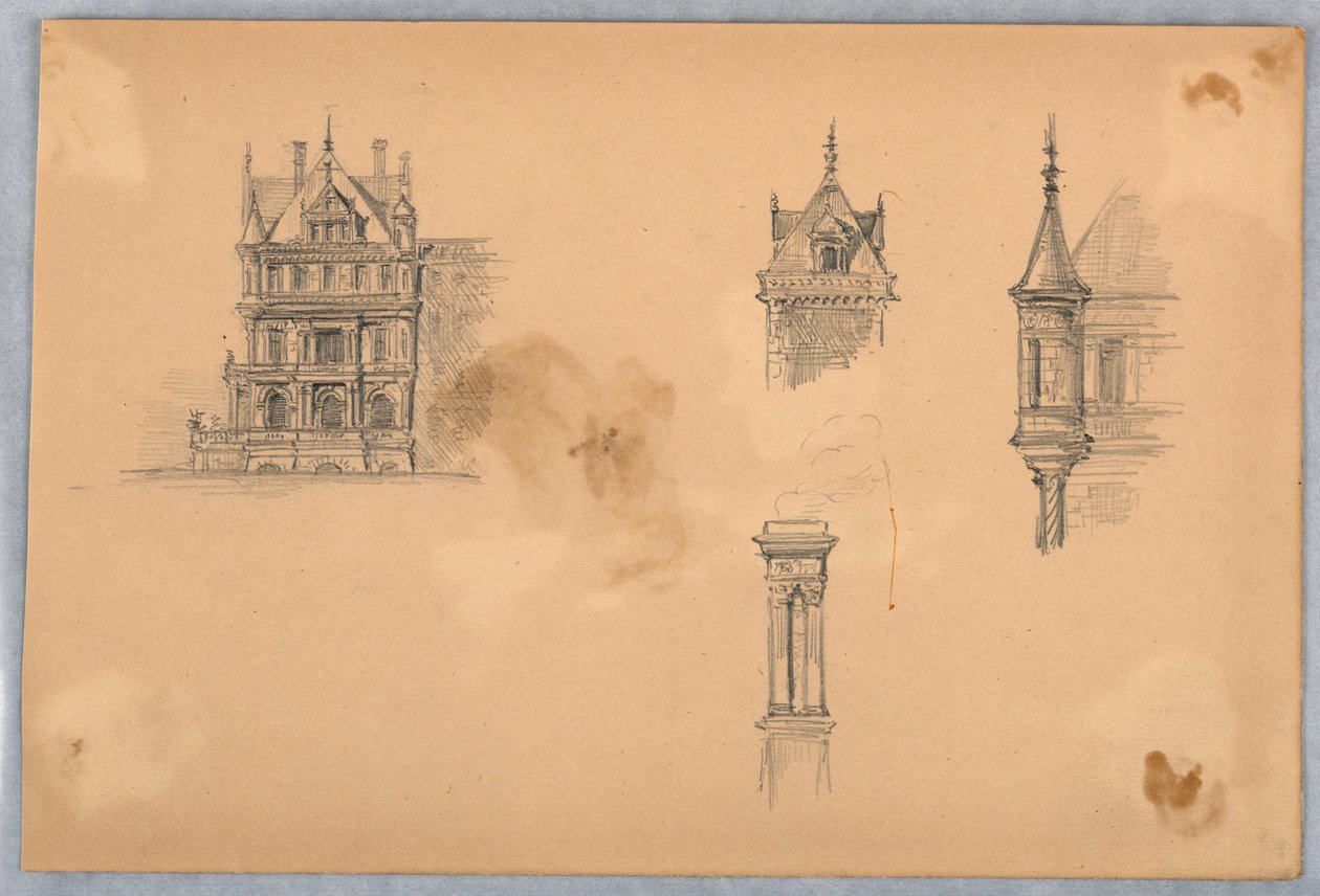 Arkitektstudier av Arnold William Brunner