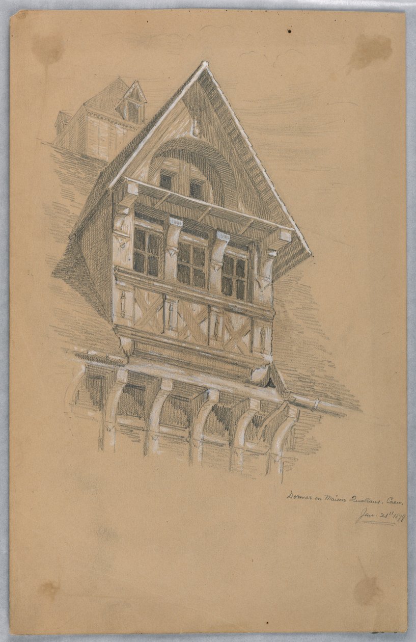 Dormer på Maison des Quatrans, Caen av Arnold William Brunner