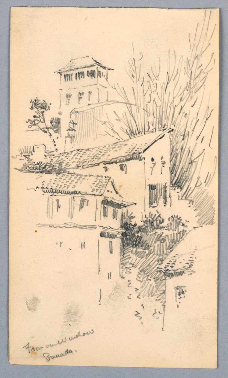 Fra vinduet vårt Granada av Arnold William Brunner
