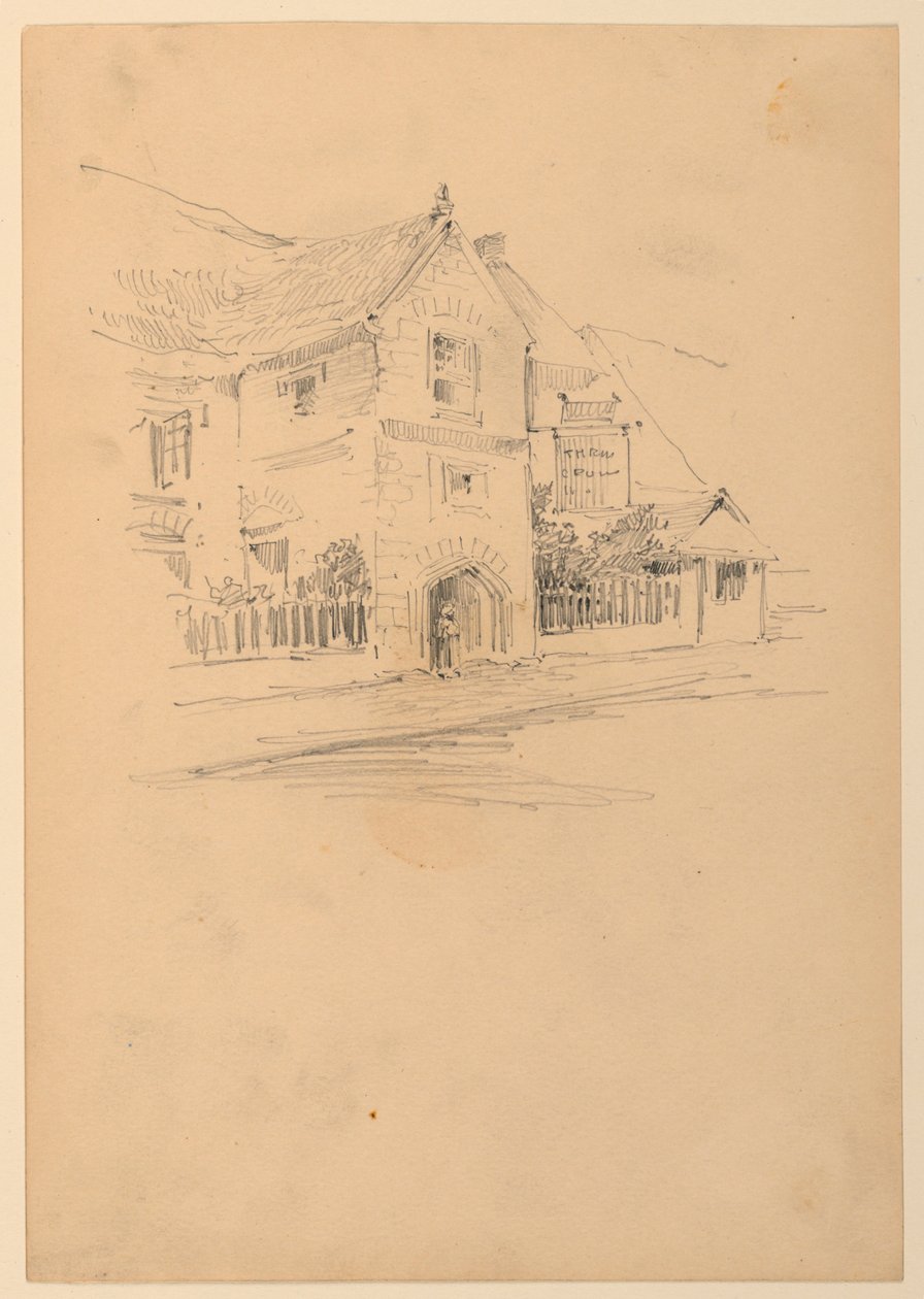 Hus på en gate av Arnold William Brunner