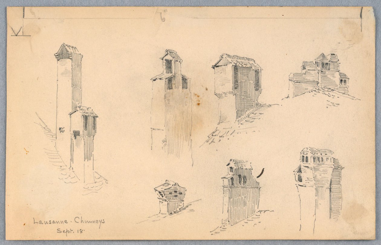 Lausanne skorsteiner av Arnold William Brunner