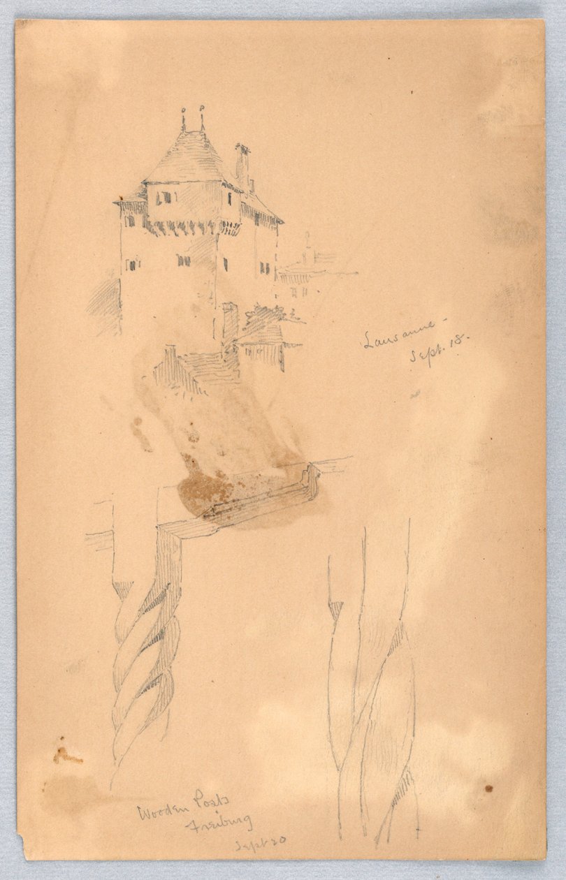 Skisser ved Lausanne av Arnold William Brunner