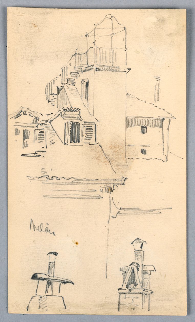 Skisser i Milano av Arnold William Brunner