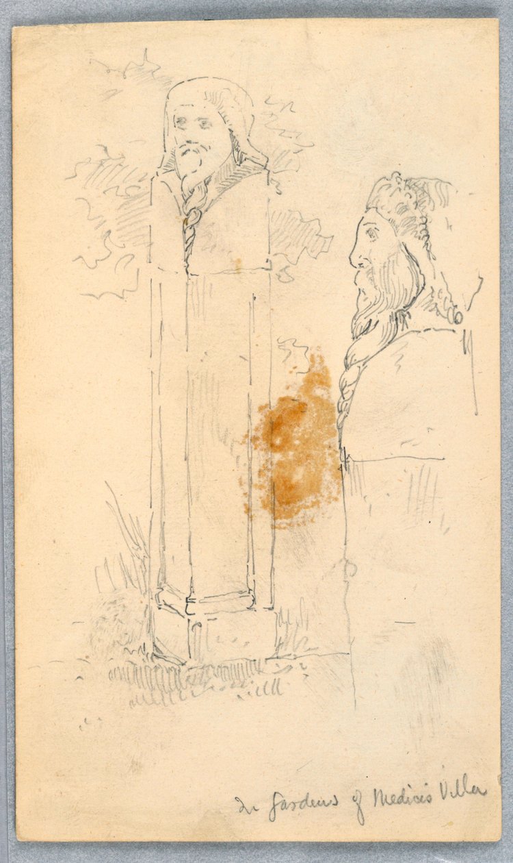 Skisser av steinbyster av Arnold William Brunner