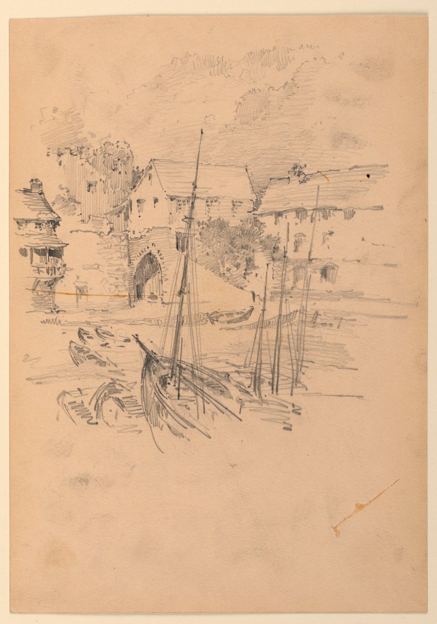 Liten fiskehavn av Arnold William Brunner